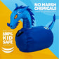 Waddle Hip Hoppers Large Bouncy Hopper Inflatable Hopping Animal Bouncer, Supports Up To 250 Pounds, Ages 5 And Up (Blue Dragon)