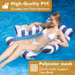 Inflatable Pool Float Chair Lounge For Adults And Kids Floating,Stripe Pattern Float Hammock For Pool Party Summer Water Fun (Da