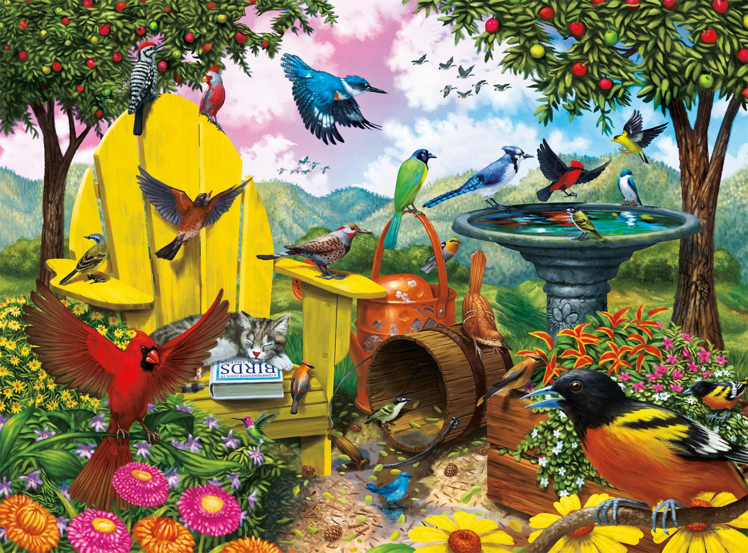 Buffalo Games 1000-Piece Jigsaw Puzzle - Hidden Birds - Premium ...