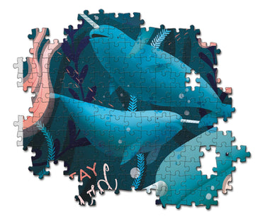 Clementoni Collection 35099, Fantastic Animals Narwhal Puzzle For Children And Adults - 500 Pieces, Ages 10 Years Plus