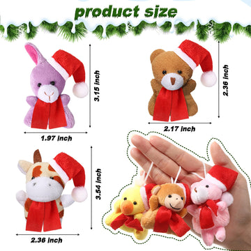 Skylety 50 Pcs Mini Stuffed Animals Set Cute Safari Plush Animal Toys Bulk Tiny Plush Keychain Animals Decoration For Teacher St