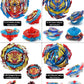 Desamvap Bey Battling Bay Blades and Launcher Toy Set 8 Metal Fusion Spinning Tops 2 Launchers 1 Grip Burst Tops Burst Gyro Comb