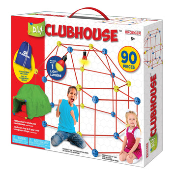 D.I.Y Clubhouse Fort Building Kit - 90 Pieces | Educational Learning Toy For Creative Minds, Stem Building Toy, For Kids 4+