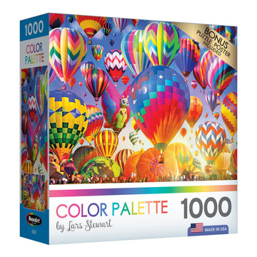RoseArt 1000-Piece Jigsaw Puzzle - Ballooning Fun - Multi-Colored Paper - Model 6260ZZE