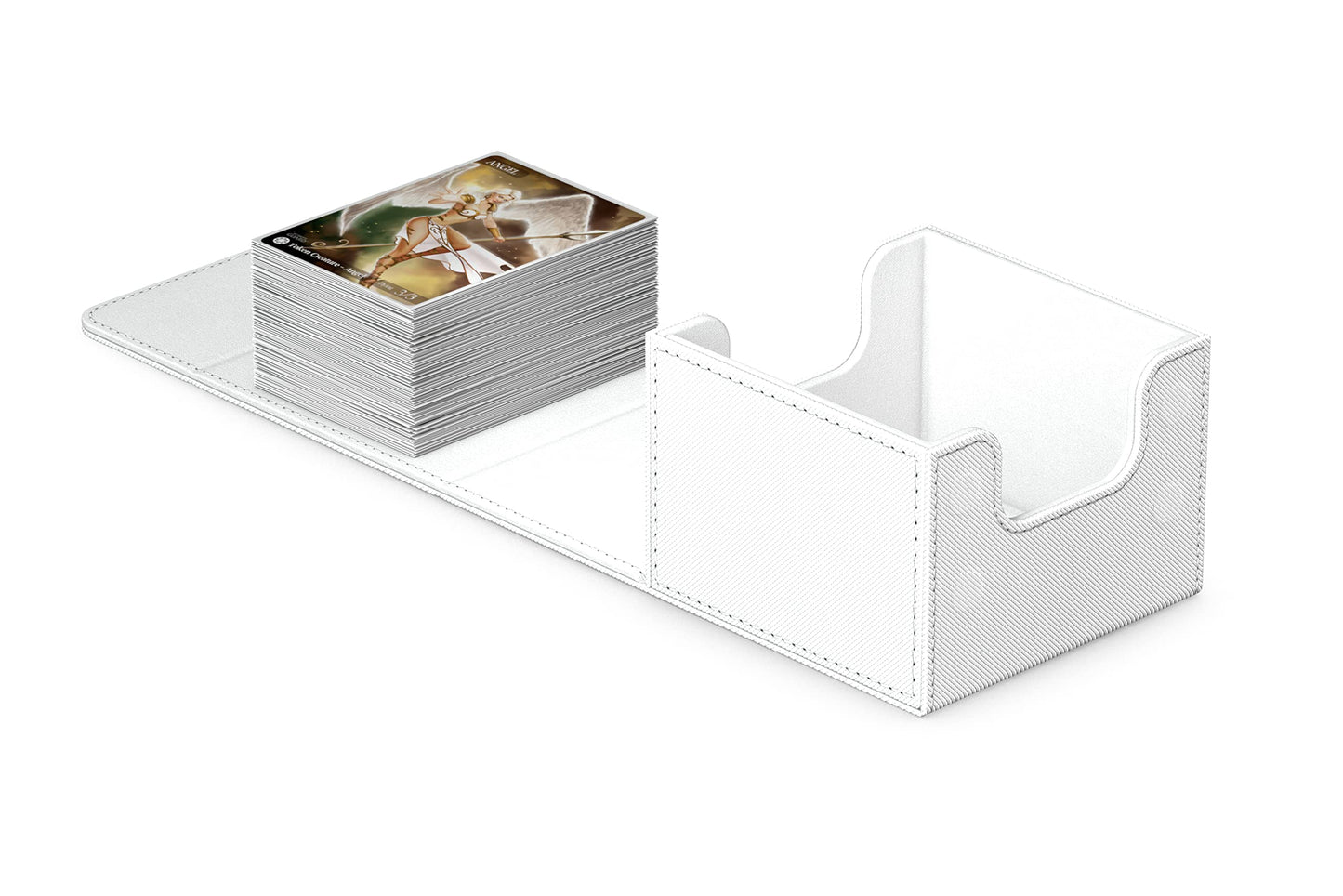 Ultimate Guard Sidewinder 133+, Deck Box for 133 Double-Sleeved TCG Cards, White, Magnetic Closure & Microfiber Inner Lining for