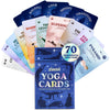 Zinsk enhanced Yoga Deck - 70 Beautifully Illustrated 3x5  Yoga Cards with Instructions  Alignment Cues  & Modifications - Flash Cards for Learning Beginner & Intermediate Yoga Poses & Yoga Sequencing