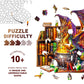 Wooden Puzzles for mature-themeds - Challenging Dragon Magic Potion mature-themed Puzzle  Unique Animal Shaped Wooden Jigsaw Puzzles for mature-themeds  Creative Gifts Family Games 8.5 * 8.1in 100pcs