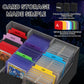 Qlouni Card Storage Box For Trading Cards, 2600+ Commander Deck Box, Storage Box Fits Toploader And One-Touch, Card Organizer Fo
