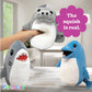 PLUSHOLOGY Squishy Dolphin Stuffed Animal; Ultra Soft and Cuddly Plush Toy for Kids 3 Years Old to mature-themeds; Child-Safe Embroidered Eyes adds a Unique Aesthetic; (6 Tall)