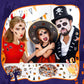 Julbear Halloween Foam Stickers Bulk, 300 Pieces Pumpkins Jack Ghost Bats Monster Color Printing Pattern Self-Adhesive Foam Stic