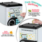 Gray Piggy Bank For Kids With Password Code Lock And Auto Grab Bill Slot, Philaeec Real Money Cash Coin Can Saving Box Electroni