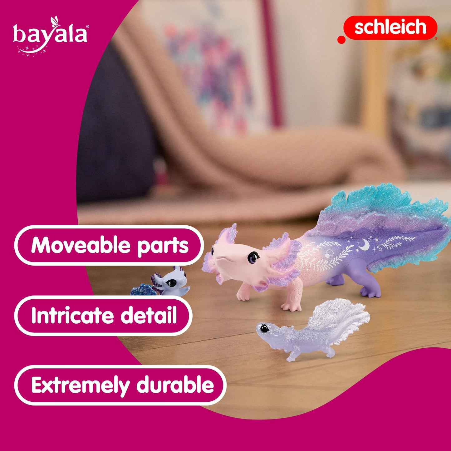 Schleich Axolotl Salamander Undersea Toy Set