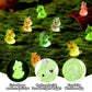 Fuyamp 60Pcs Luminous Mini Resin Unicorn Miniature Glow In The Dark Tiny Unicorn Ornament Diy Charms For Garden, Landscape, Aqua