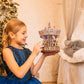 Wood Trick Parisian Carousel Music Box Rotating With Backlit - 3D Wooden Puzzles For Adults And Kids To Build Diy - Wooden Music Box Kit - La Vie En Rose Tune - Engineering Diy Wooden Model