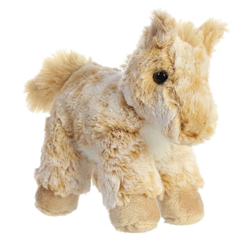 Aurora® Adorable Mini Flopsie™ Caramel Horse™ Stuffed Animal - Playful Ease - Timeless Companions - Brown 8 Inches