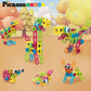 Picassotiles 115 Piece Building Blocks Set Kids Stem Toy Construction Engineering Sensory Toys Kit Block Children Early Educatio
