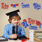 24Pcs Graduation Centerpieces For Tables 2025 Graduation Centerpiece Sticks Class Of 2025 Centerpiece Sticks For Graduation Table Decorations Graduation Decorations 2025 (Red Blue)