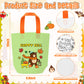 JAPBOR Fall Coloring Goodie Bags - 24PCS Autumn Colouring Gift Bag Bulk for Kids, Color Your Own Thanksgiving Painting DIY Craft