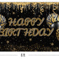 Large Gold Leopard Happy Birthday Backdrop Huge Leopard Happy Birthday Banner Cheetah Birthday Party Decoration Gold Leopard Bir