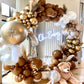 Nisocy Brown Balloons Arch Garland Kit, 102Pcs 18In 12In 10In 5In Dark Brown Balloons Different Sizes For Birthday Wedding Baby
