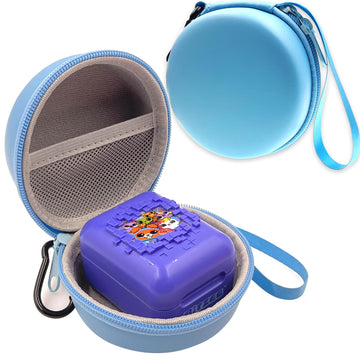 Leotube Hard Carrying Eva Case Compatible With Bitzee Digital Pet Interactive Virtual Toy, Storage Travel Holder For Bitzee Virtual Electronic Pets And Accessories (Case Only) (Blue)