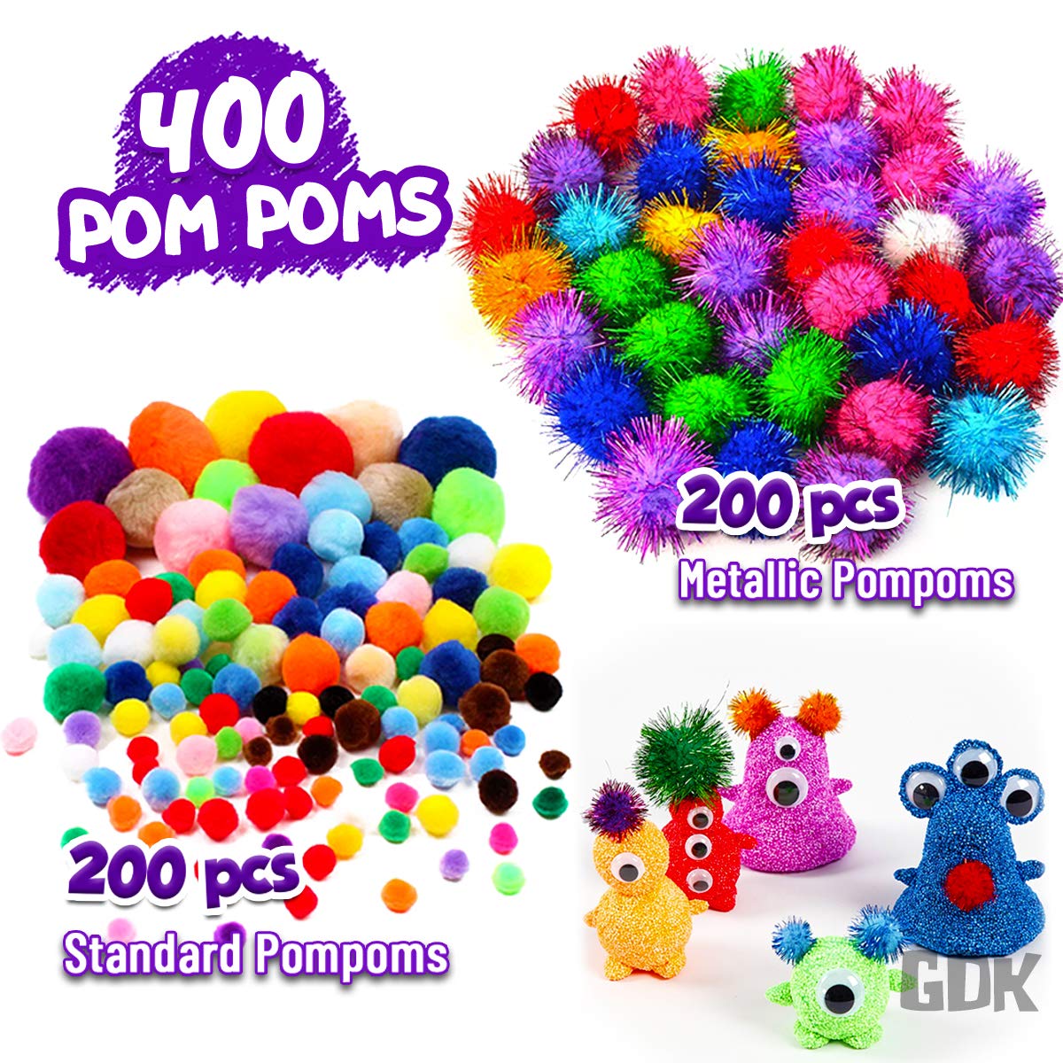 GoodyKing Arts and Crafts Supplies for Kids - 1170Pcs+ Craft Art Supply Kit for Toddlers Kids Craft Supplies & Materials Age 4 5