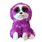 Feisty Pets Plush Purple Sloth-Lightningbolt Lucy