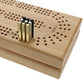 WE Games Cribbage Board Pegs Set of 9 - Metal Machined in Brass, Silver & Black with Travel Pouch - Model 326105