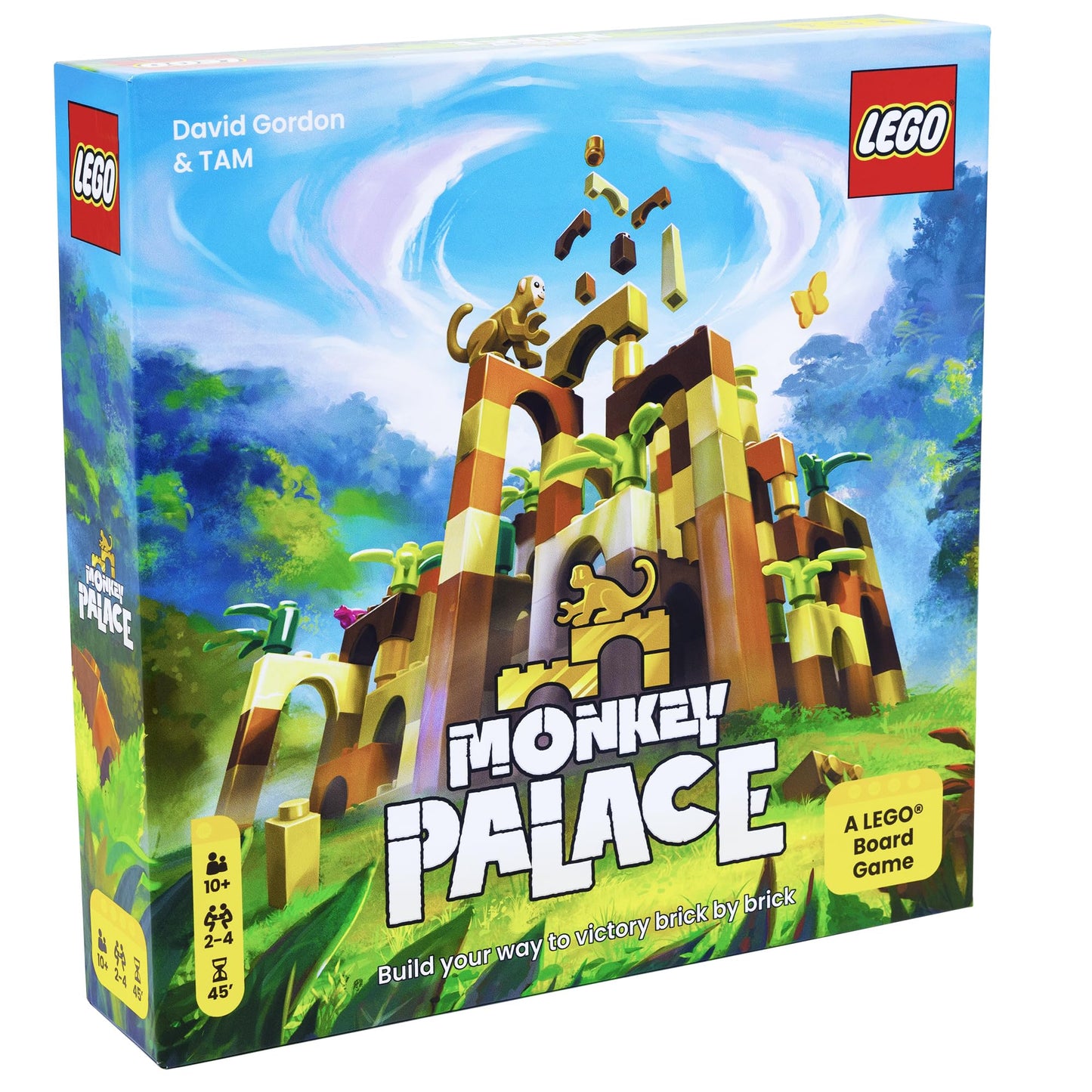 Bezzerwizzer Monkey Palace Lego Board Game - Fun Family Game for 2-4 Players, Ages 10+, Multicolor, 45 Min Playtime, Model DOT10000