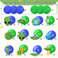 Capoda 54 Pcs Alien Decorations Hanging Swirls No DIY UFO Theme Party Ceiling Decorations Green Alien Outer Space Saucer Man Han