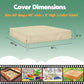 Dustyprote Sandbox Cover, 420D Heavy Duty Children'S Sandbox Protection, Sand Coxes For Kids Outdoor With Lid-60In, Square Sandb