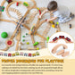 Kigley Wood Train Track Expansion Wooden Train Track Accessories Wooden Train Bridge for Most Major Toy Trains Railway