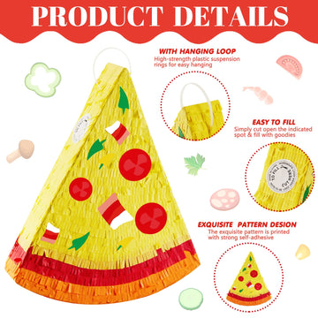 Lewtemi Pizza Piñata Pizza Party Favors Pizza Birthday Party Supplies With Stick Confetti And Blindfold Pizza Shower Theme Decorations For Pizza Supply