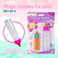 4E'S Novelty 2 Pack Baby Doll Bottles Accessories, Magic Doll Disappearing Milk And Juice - Baby Doll Accessories Toys For Kids Toddlers, Great Gift Stocking Stuffers For Little Girls Ages 3 4 5 6 7