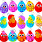 20 Packs Bulk Born Egg Mini Pop Fidget for mature-themed and Kids Small Easter Party Favors and Classroom Student Gifts