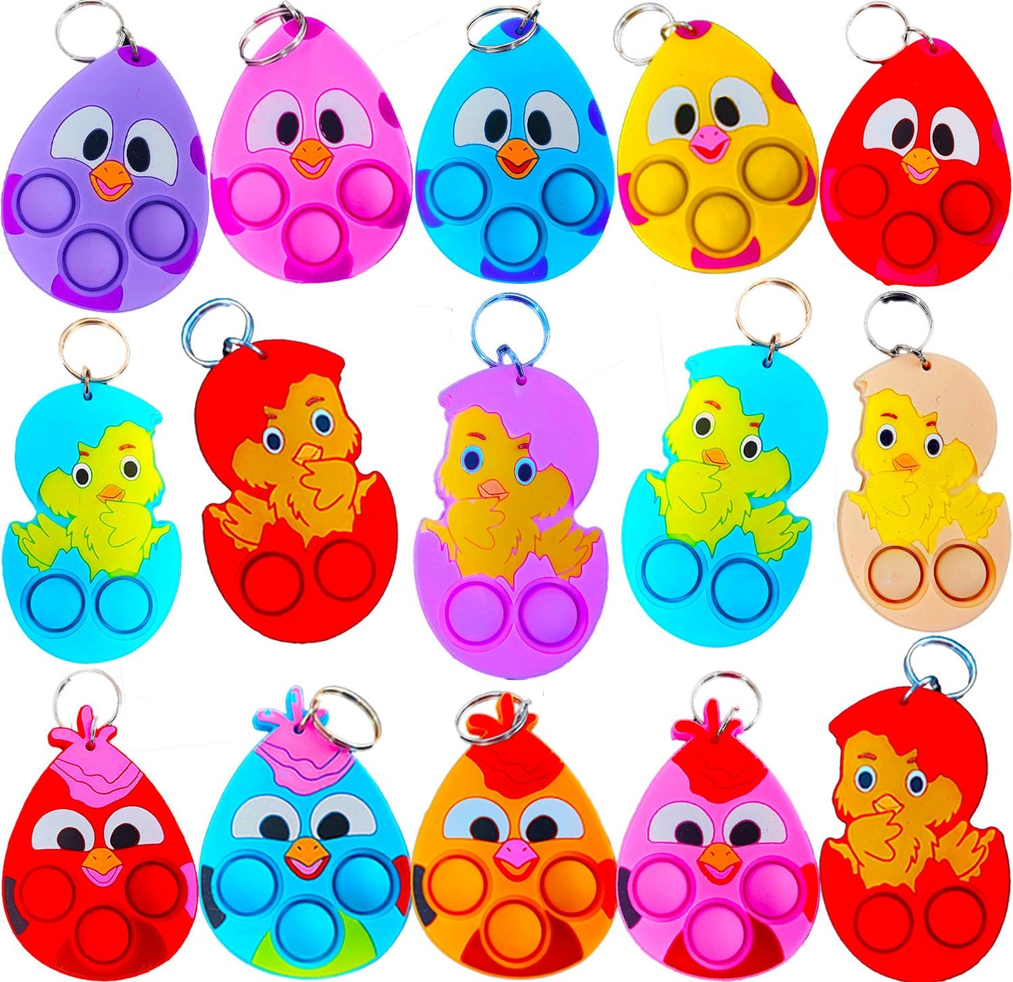 20 Packs Bulk Born Egg Mini Pop Fidget for mature-themed and Kids Small Easter Party Favors and Classroom Student Gifts