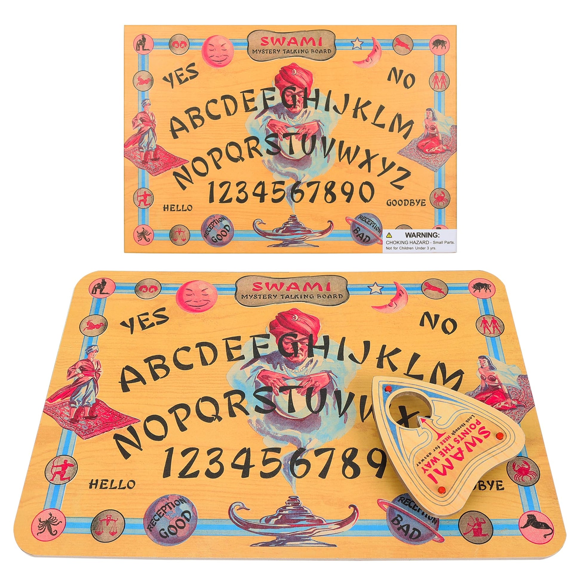 Swami Mystery Talking Board Game for Teens & mature-themeds | Classic Board Spirit Communication Fun | Family Party Game Night & Halloween Toy Gift | enhanced Retro Vintage Design