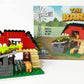 Brick Loot The Red Barn Farm, Custom Designed 160 Piece Model W/Animals, Chickens, Pig, Lamb, Eggs, & More, Compatible With Lego And Other Major Brick Brands Sets And Models, For Adults & Kids Age 6+