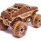 Wood Trick Monster Pickup Truck Car 3D Wooden Puzzle - Rides Up To 18 Feet - 8.3X6.3 In - Model Truck Kit To Build For Adults And Kids