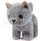 Ice King Bear Fluffy Little Cat Stuffed Animal Small Plush Toy 6 Inches (Gray)