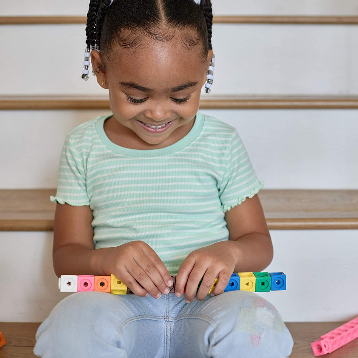 Shapes and Colors Mathematical Towers