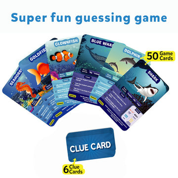 Skillmatics Card Game - Guess In 10 Underwater Animals, Perfect For Boys, Girls, Kids, And Families Who Love Toys, Board Games, Gifts For Ages 8, 9, 10 And Up