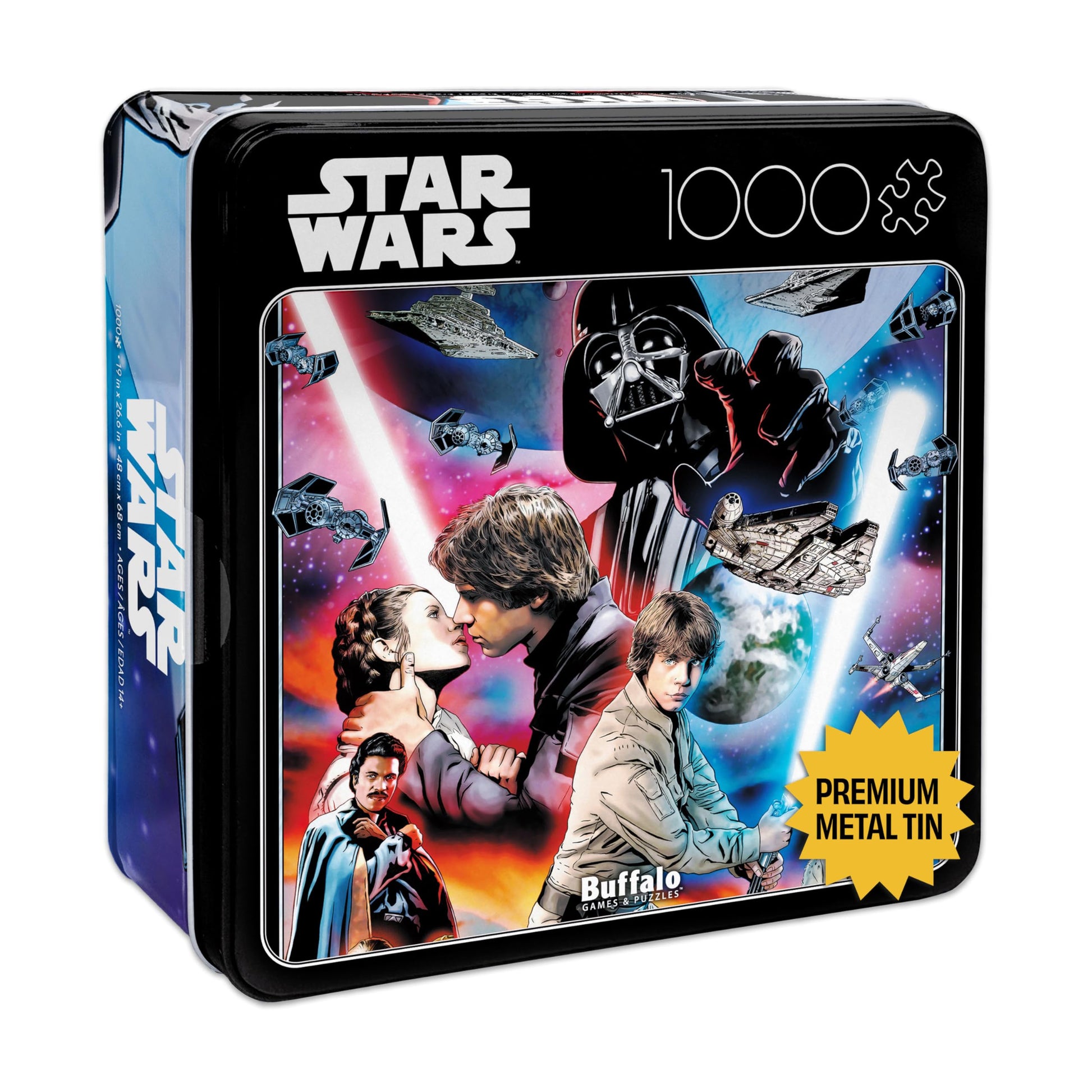 Buffalo Games - Star Wars - Youll Find Im Full of Surprises - 1000 Piece Jigsaw Puzzle for Adults - Collectible Tin Case - Fin