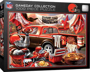 Masterpieces 1000 Piece Jigsaw Puzzle for mature-themeds - NFL Cleveland Browns Gameday - 19.25x26.75