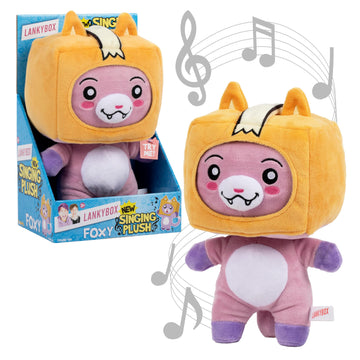Lankybox Foxy Singing Plush, Collectible Plush, Officially Licensed Merch