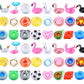 60 Pcs Drink Floats Inflatable Drink Holder Drink Floaties Floating Cup Holders for Summer, 30 Styles