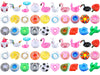 60 Pcs Drink Floats Inflatable Drink Holder Drink Floaties Floating Cup Holders for Summer, 30 Styles