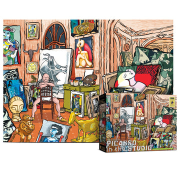 Antelope - 1000 Piece Puzzle For Adults, Pablo Picasso Studio Jigsaw Puzzles 1000 Pieces, High Resolution, Matte Finish, Smooth Edging, No Dust Creative Artistic Puzzle