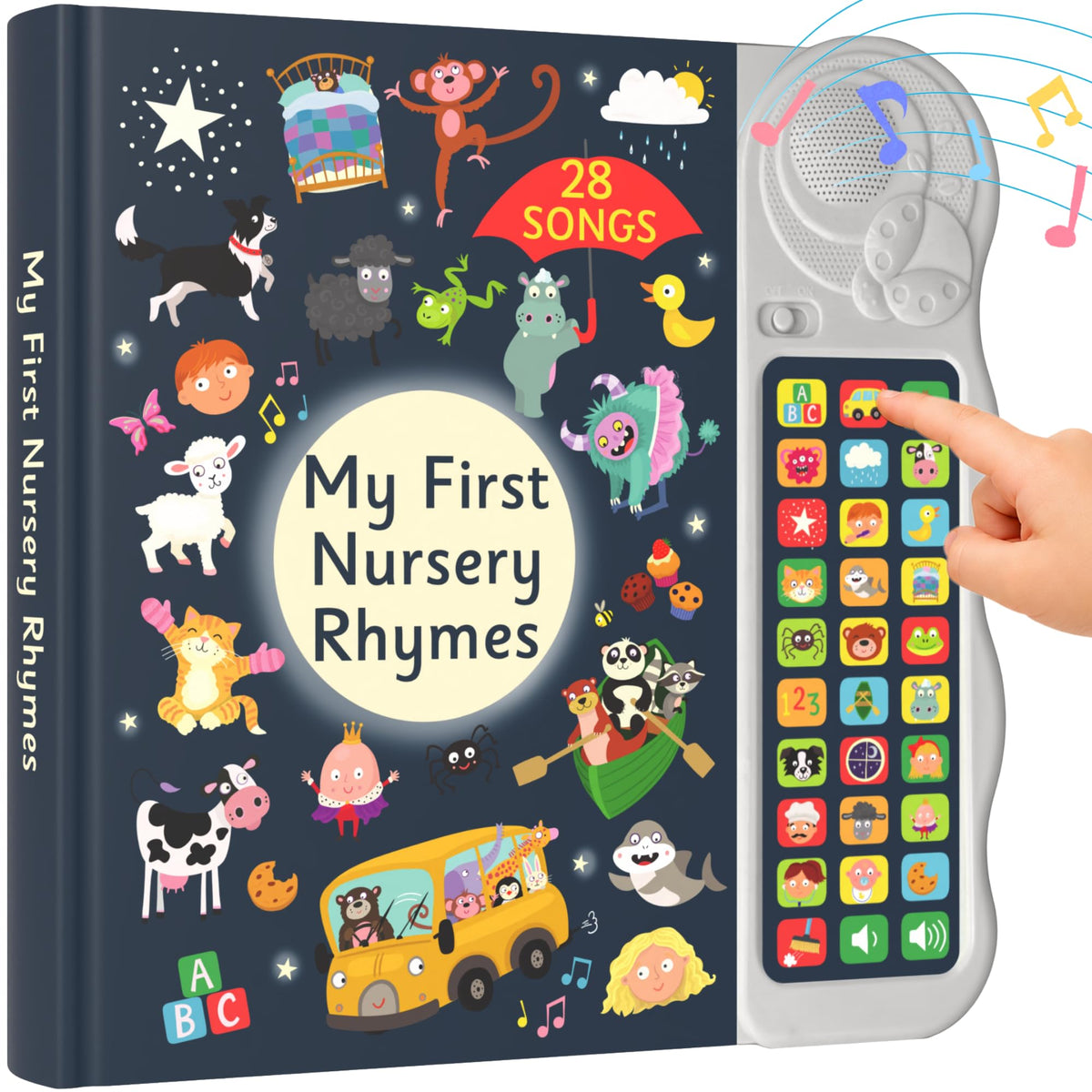 LEARNING BUGS My First Nursery Rhymes  Sing Along with 28 Favorite Nursery Rhymes, Musical Books for Toddlers, 28Button Music 