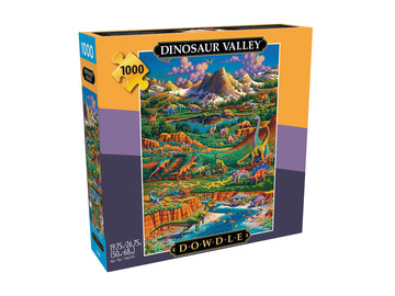 Buffalo Games - Eric Dowdle - Dinosaur Valley - 1000 Piece Puzzle - Challenging Puzzle Perfect for Game Nights - Finished Size i